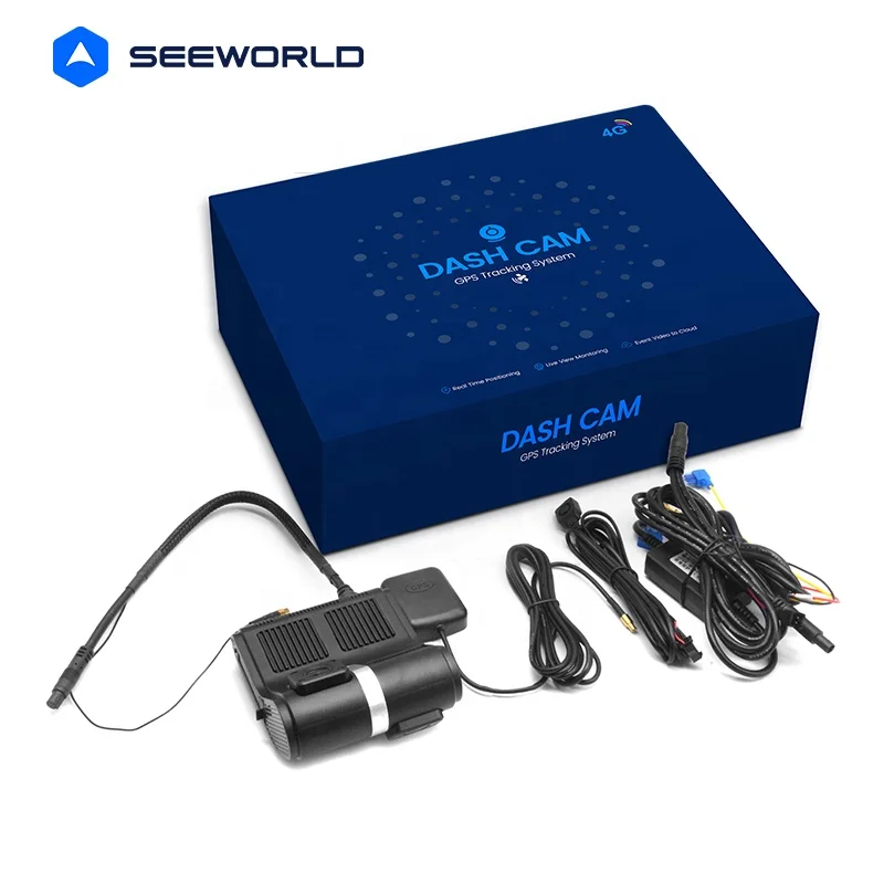 Vehicle Truck Fleet Dash Cam with GPS Tracking System 4G LTE Car 1080P DVR Video Recording Support ACC Detection