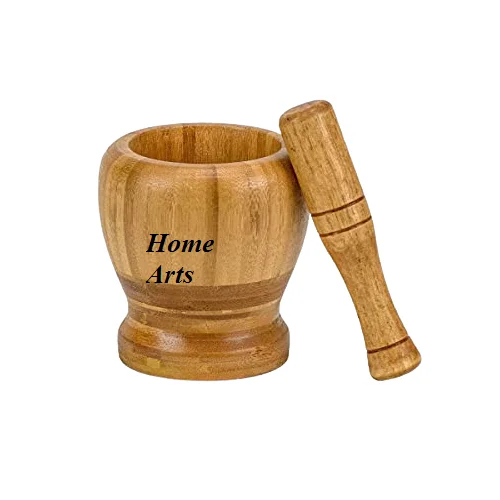 Kitchenware Solid Wood Mortar And Pestle Trending Design Round Shape Herbs Grinder From Manufacture In Home Arts