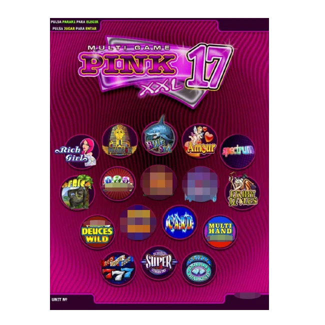 2023 paula 17 в 1 V1 розовый XXL игровой автомат настольная игра juegos tragamonedas WMS550 POG игровая фабрика
