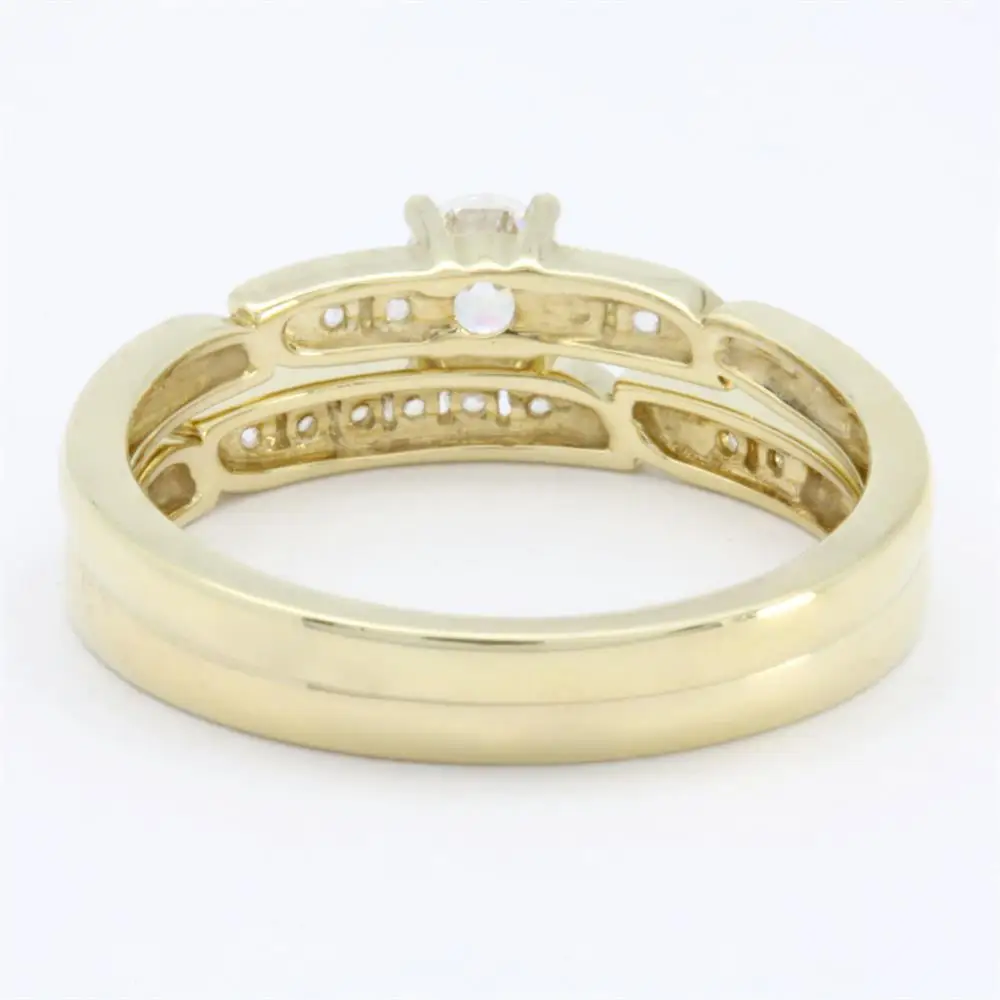 2023 Fine Jewelry Manufacturer 18K Pure Gold Luxury Engagement Yellow Gold Wedding rings for women
