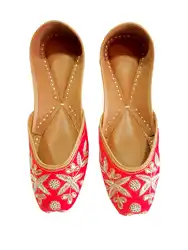 women khussa/Punjabi jutti comfortable wear women Handcrafted Ethnic Leather juti