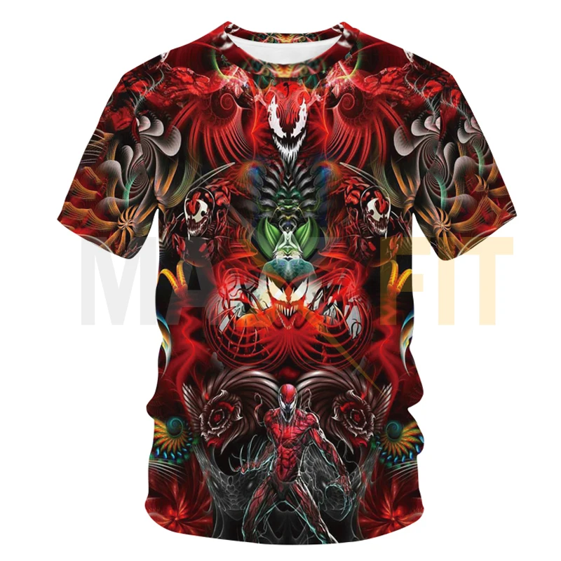 Male Clothing Summer Short Sleeve Fashion Streetwear T-shirts Marvel 3D Print Cool Men Best Design T-Shirt