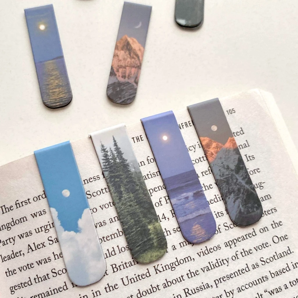 Customized Printing Sublimation Blanks Cute Custom Promotional Logo Soft Magnet Magnetic Marker Book Mark Bookmark
