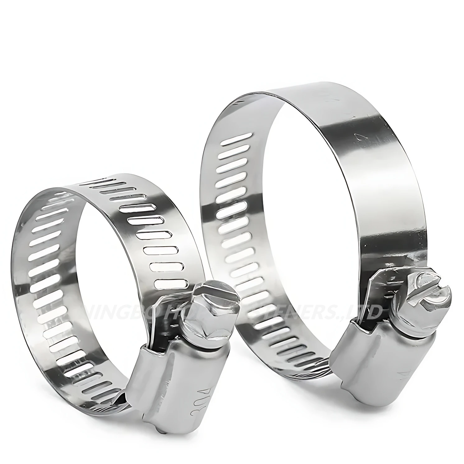 American Type Adjustable Hydraulic 304 316 Stainless Steel Hose Clamp