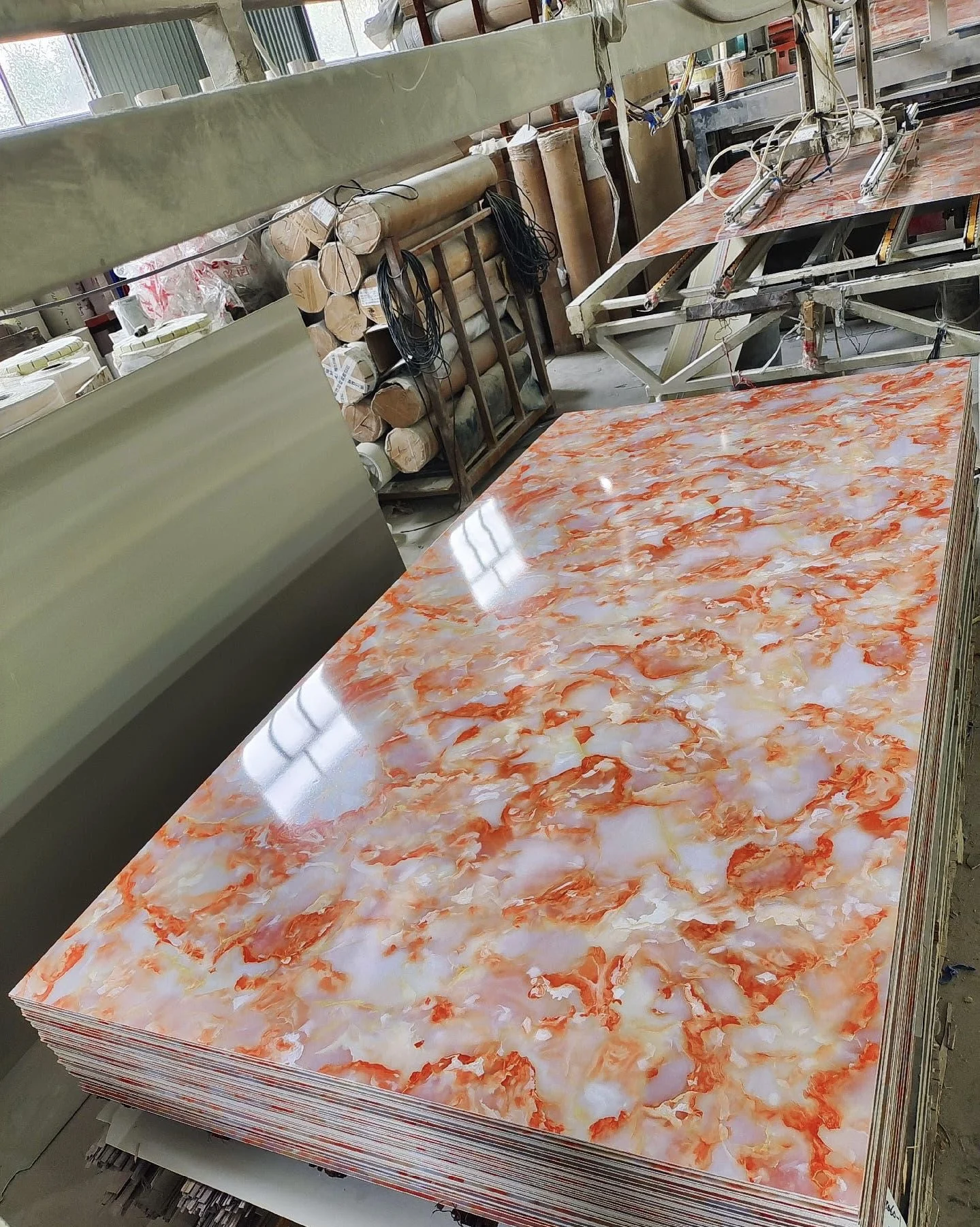 ПВХ мраморный имитационный декоративный лист конкурентоспособная цена продукт