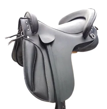 Top Quality Horse SPANISH  Saddle Fine Quality Soft Seat Leather English Saddle For Horse Ridding At Affordable Price