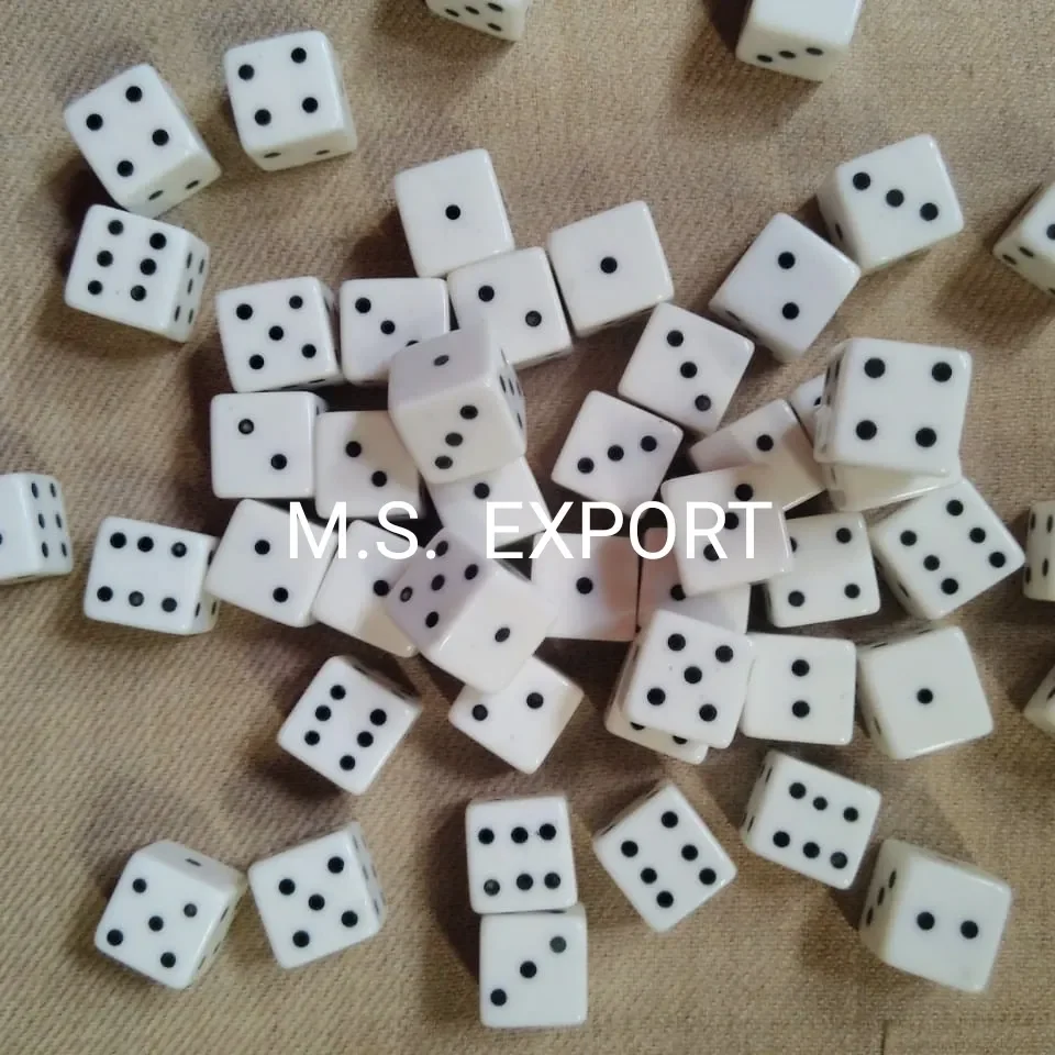 HIGH QUALITY GAME BONE DICE DOUBLE EYE LUDO DICE BUFFALO BONE DICE