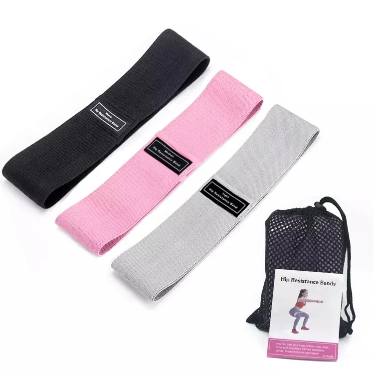 GAF Fabric Cloth Sports Resistance Bands Custom Fitness Exercise Elastic Gym Bands Hip Circle Fabric Resistance Bands