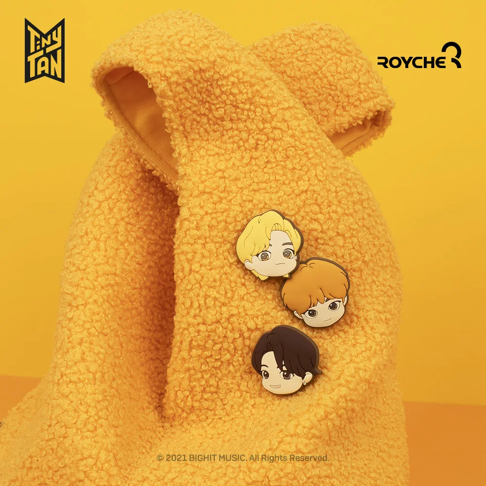 BTS Tiny Tan Dynamite Pin Badge Rubber Type Delivery from Korea on the fastest way The Best Selling In Korea