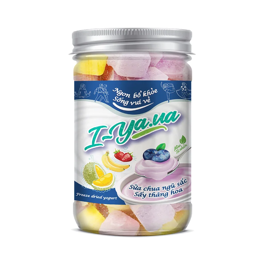 Mix Yogurt FD- IYAUA Fruity Flavor Dairy Products 15-22% Fat Content Solid Freeze Dried Fermented Yogurt From Fresh Milk