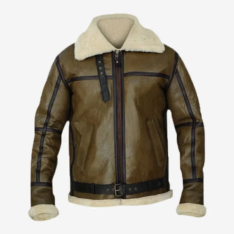 Ww2 B3 Jacket  Distressed Leather Bomber Jacket Pilot Aviator Mens Bomber Leather Jacket