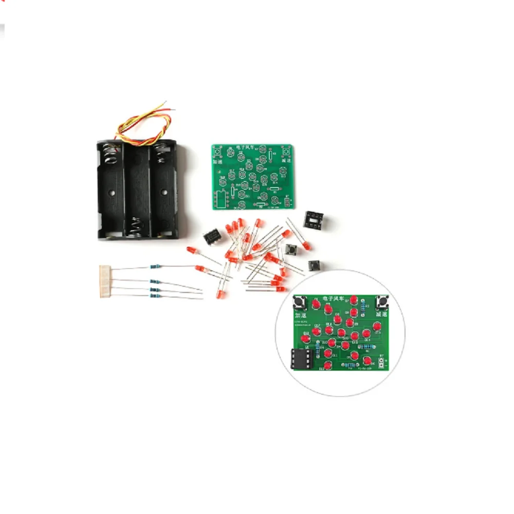 DIY electronics soldering windmill adjustable speed kit training soldering kit