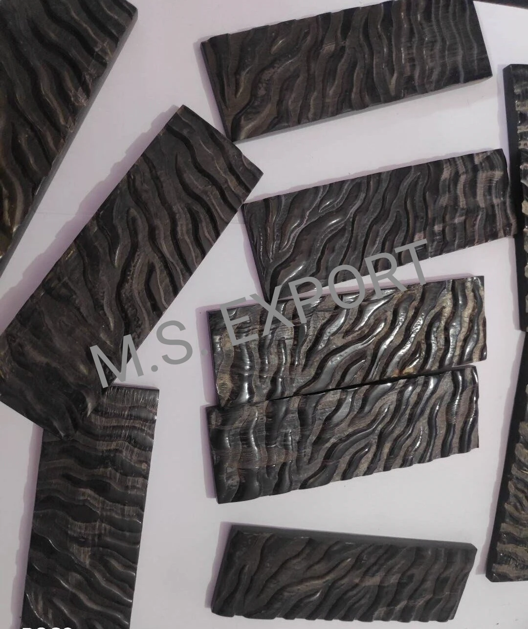 Best quality buffalo horn knife handle scale horn plate natural horn scale knife handle scale customize size