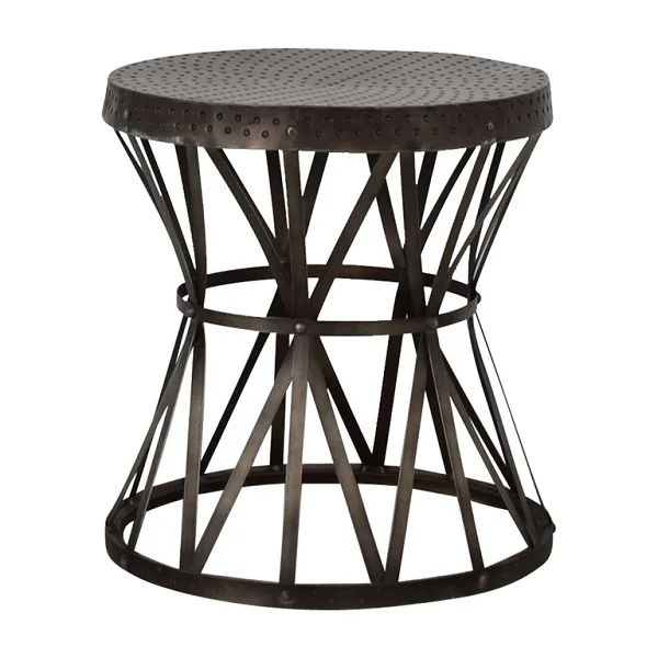 Galvanized Top Metal Iron Table For Living Room Decoration Patio Side & Accent Tables Furniture At Cheap & Best Price