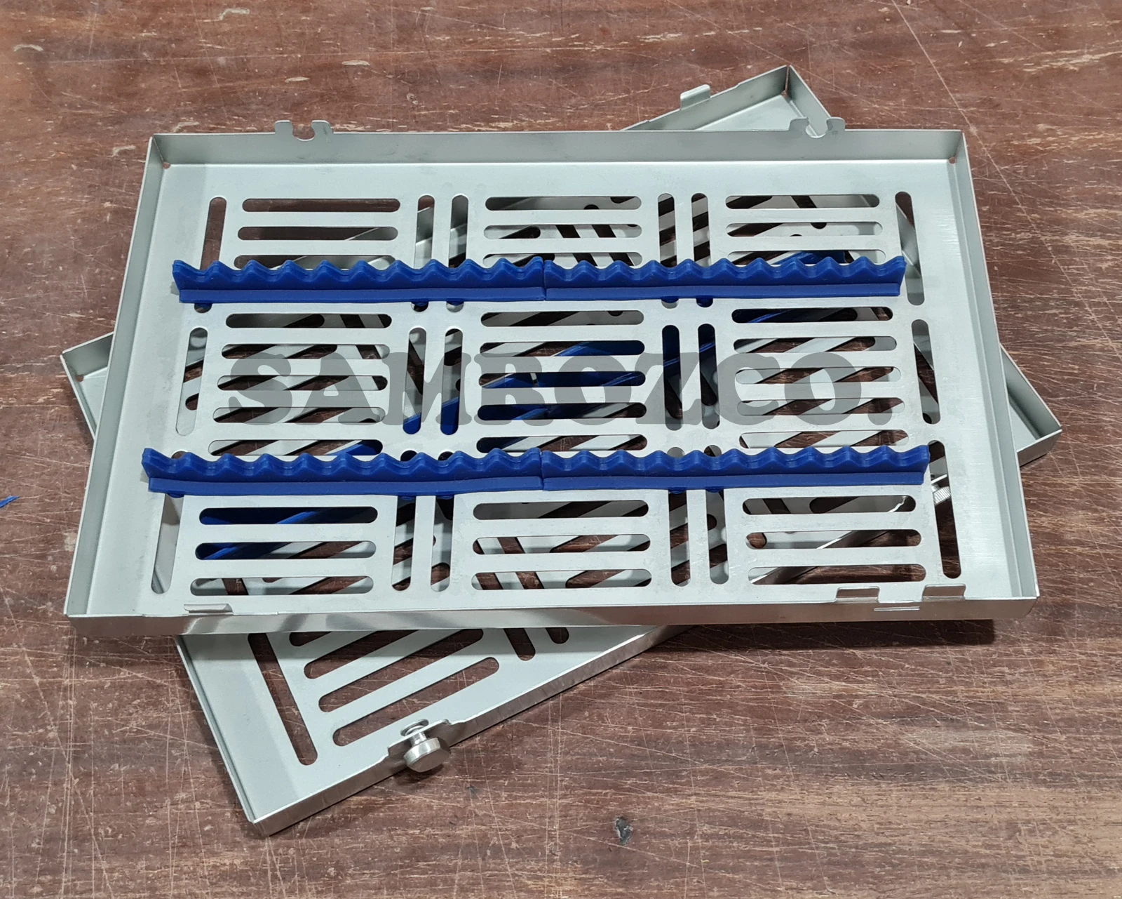Dental Sterilization Sterile Instrument Cassette for 20pcs Detachable Autoclave Stainless Steel Cassette Tray Rack Box