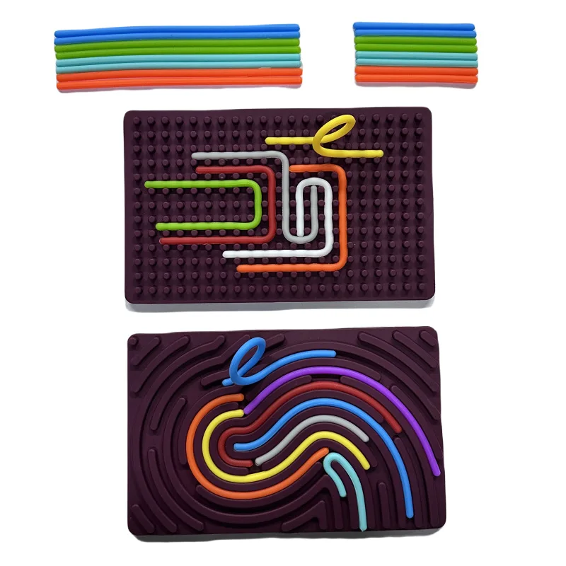 Silicone Fidget Sensory Board for Stress Relief Anxiety Reduction, Focus Enhancement Relaxation and Sensory Stimulation
