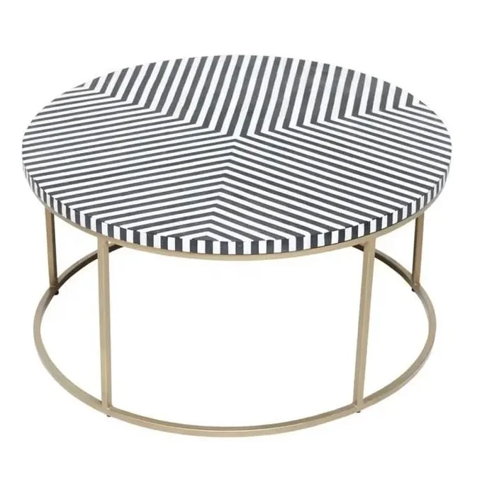 Luxury Modern Vintage Antique Royal Living Room Hills Bone Inlay Wooden Console Table at Affordable Price