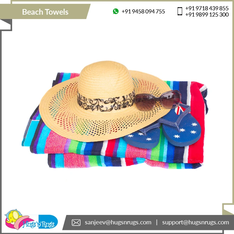 Best Wholesale Deal on Modern Design Outstanding Quality Recycled Cotton 350-600 gsm Outdoor Beach Towels..