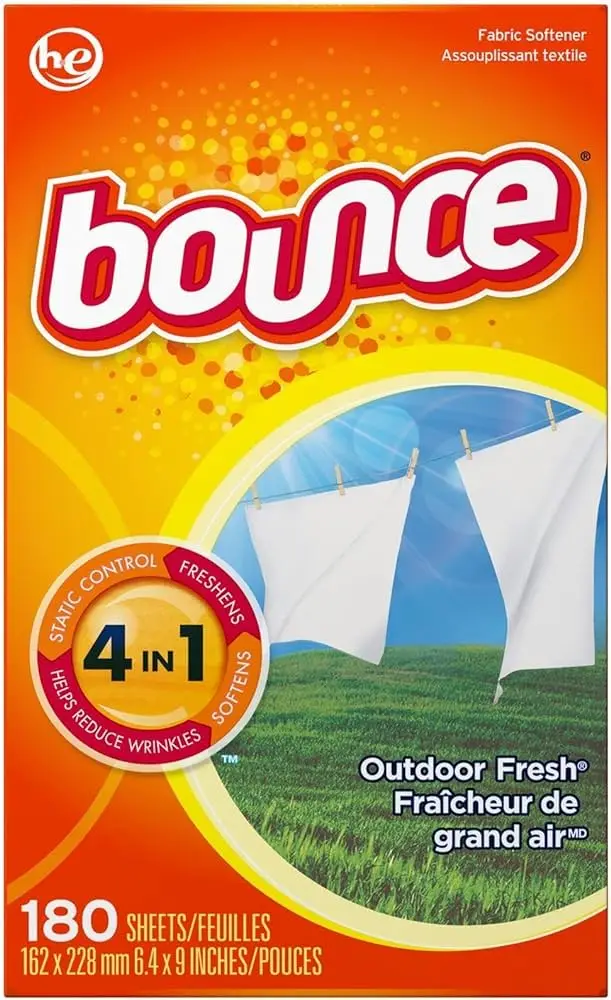 Bounce Free & Gentle Dryer Sheets, 180 Ct, Unscented