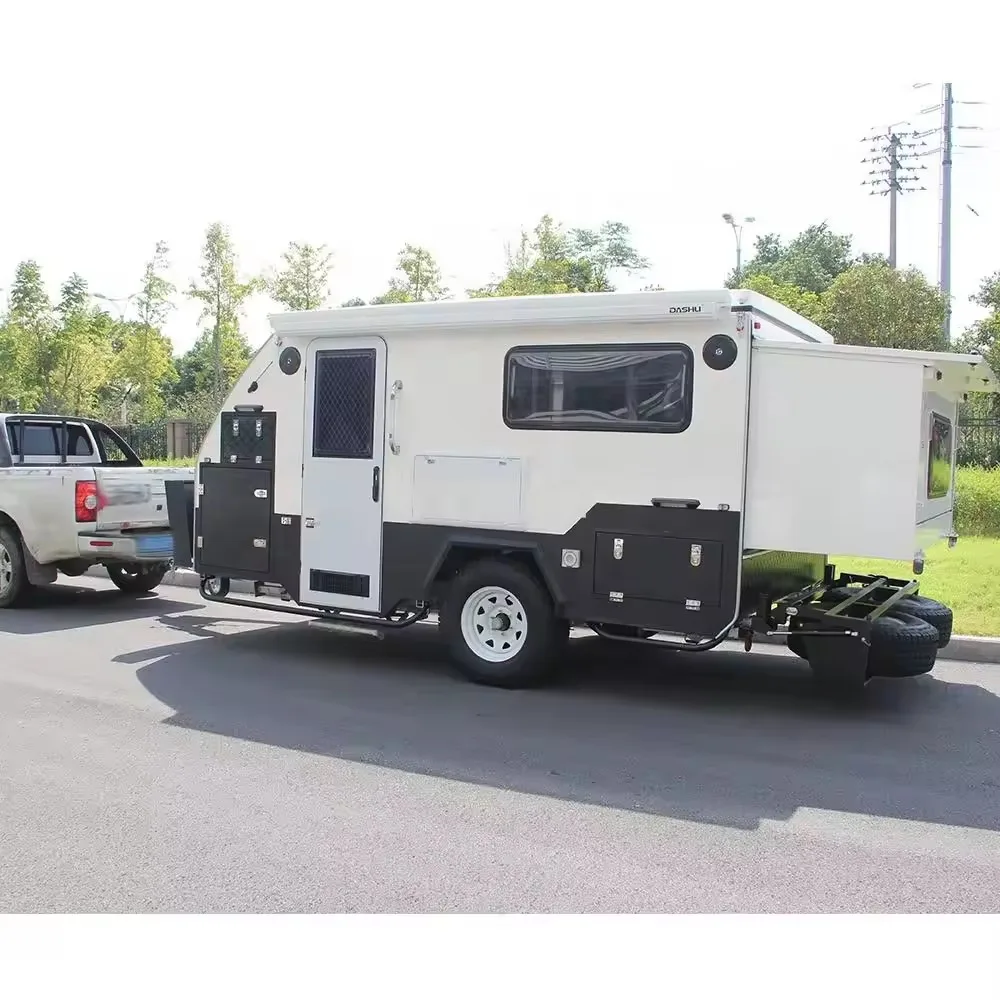 Hot Mobile Motorhomes camper trailer off road travel trailer Caravan Mobile Home Motorhome