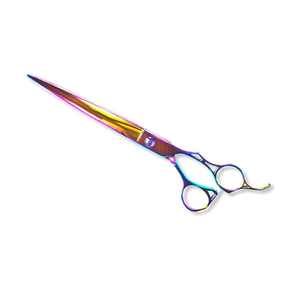 Titanium Color Coated Grooming Scissors  Pet Straight Dog Grooming Scissor Made German Stainless Steel