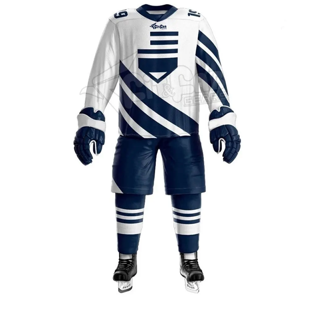 Fashion Customized Logo Team Sports Sublimation Ice Hockey Uniform Wholesale Price Ice Hockey Uniform