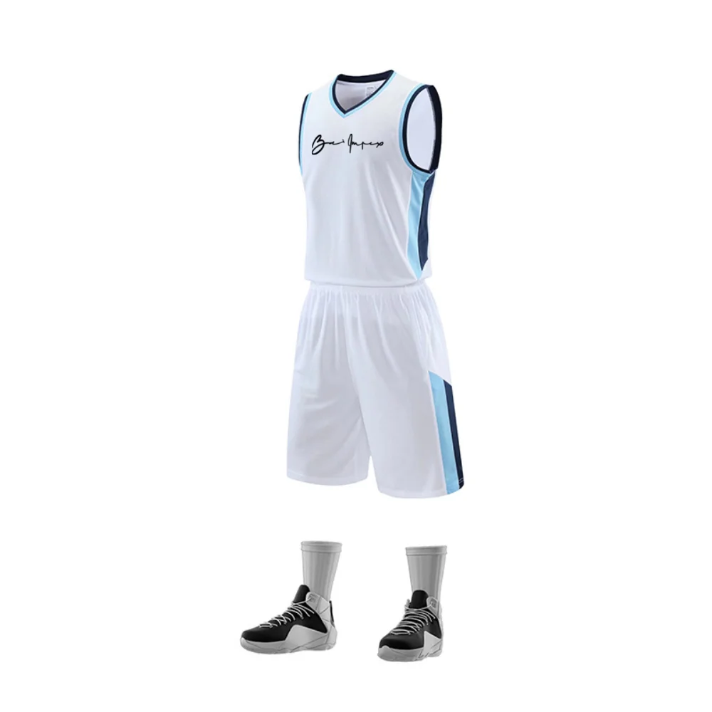 Custom your team logo Basket Ball Uniform men women boys basketball training jersey set