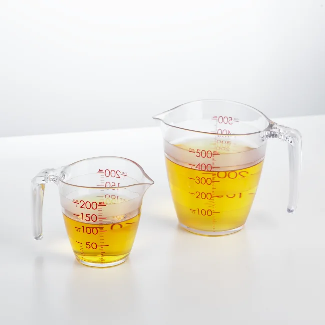 High quality Yoko measuring cup 200ml for kitchen plastic measuring cup pyrex measuring mug cocktail measuring cup BPA free