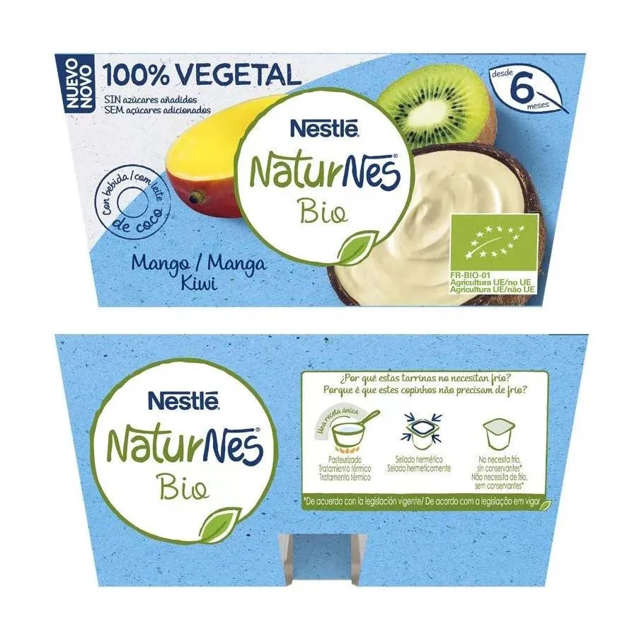 Nestle Naturnes Bio Tarrina Manzana-Pera y Membrillo 6 м 4x90 г-Nestle Cereales Vanille