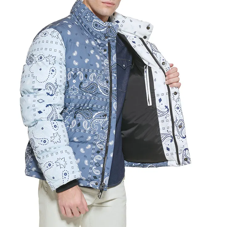 Causal Men Winter Latest Design Padded Bubble Puffer Jackets New Arrival Long Sleeve Puffer Men Jacket