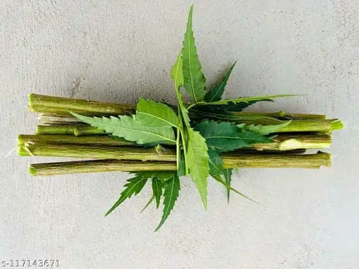 Органическая зубная щетка Neem Datun палочки для жевания свежего нима натуральные травяные зубные щетки Miswak Sticks