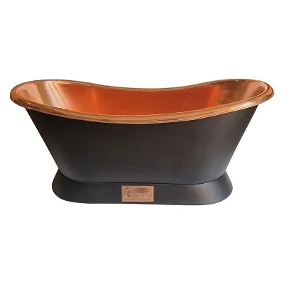 Copper Bathtub With Decorative Finishing Vintage Colored Design Metal Bathtub Multiple Size Design Indoor Bathtub