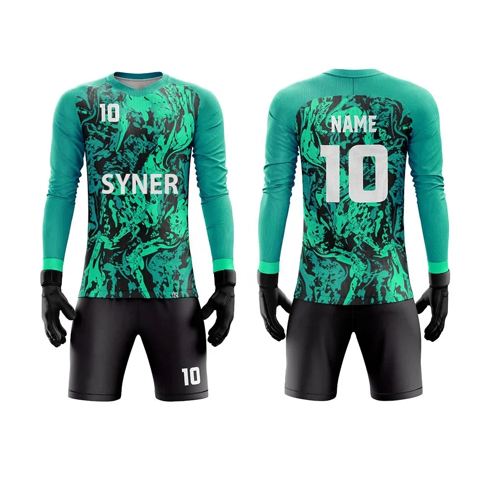 Customized Goalie Uniform Set Soccer Keeper Training Uniforms Goalkeeper Uniform Kit
