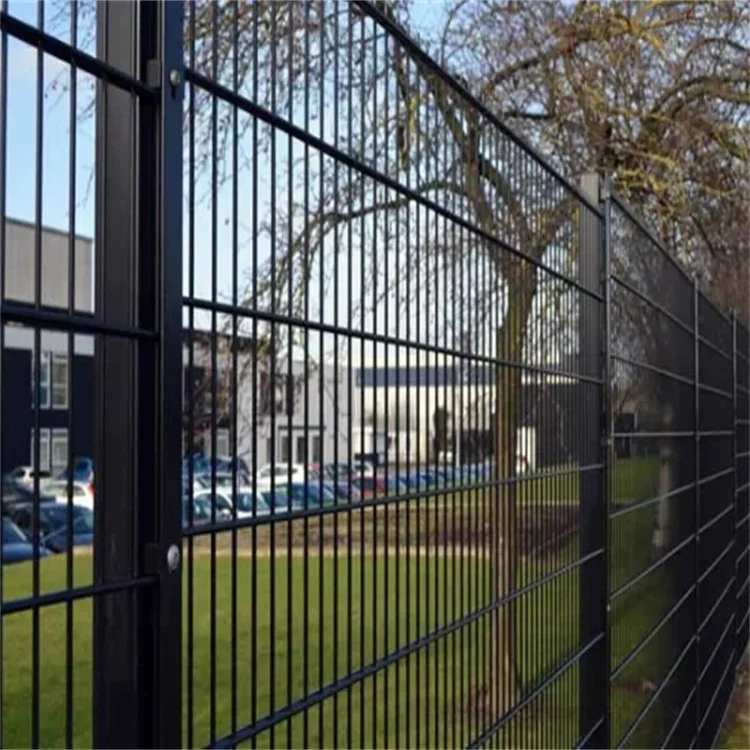 Professional factory custom designed double horizontal wire mesh 6ft high PVC coated 868 fence