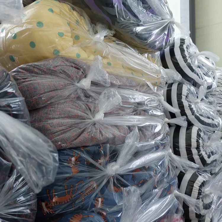 Korea COTTON 100% stock lot fabric textile stock Cotton knit Fabrics print design floral dress plain plaid solid flower checked