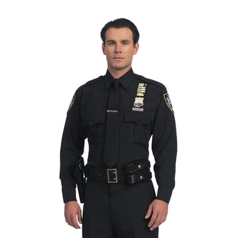 High Quality Custom Design Top Sell Uniform Work wear Mens Security Thermal Guard Uniforms Shirts Wholesale Men Guards Uniform