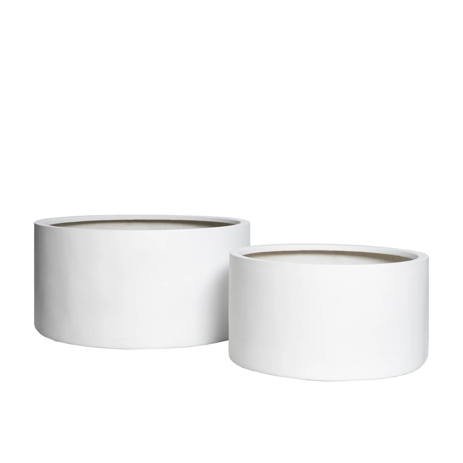 Hotel fiberglass black flower pot planter set for indoor and outdoor luxury decoration made in Vietnam high quality