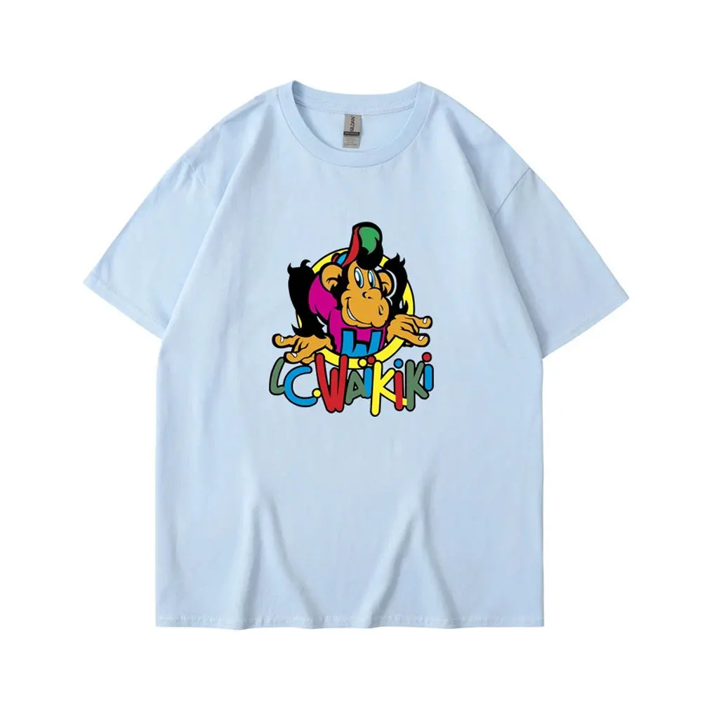 Customized Casual Graphic 2d Printed Shirt Breathable Short Sleeve Summer Top Unisex Wear Round Neck Casual T-shirt