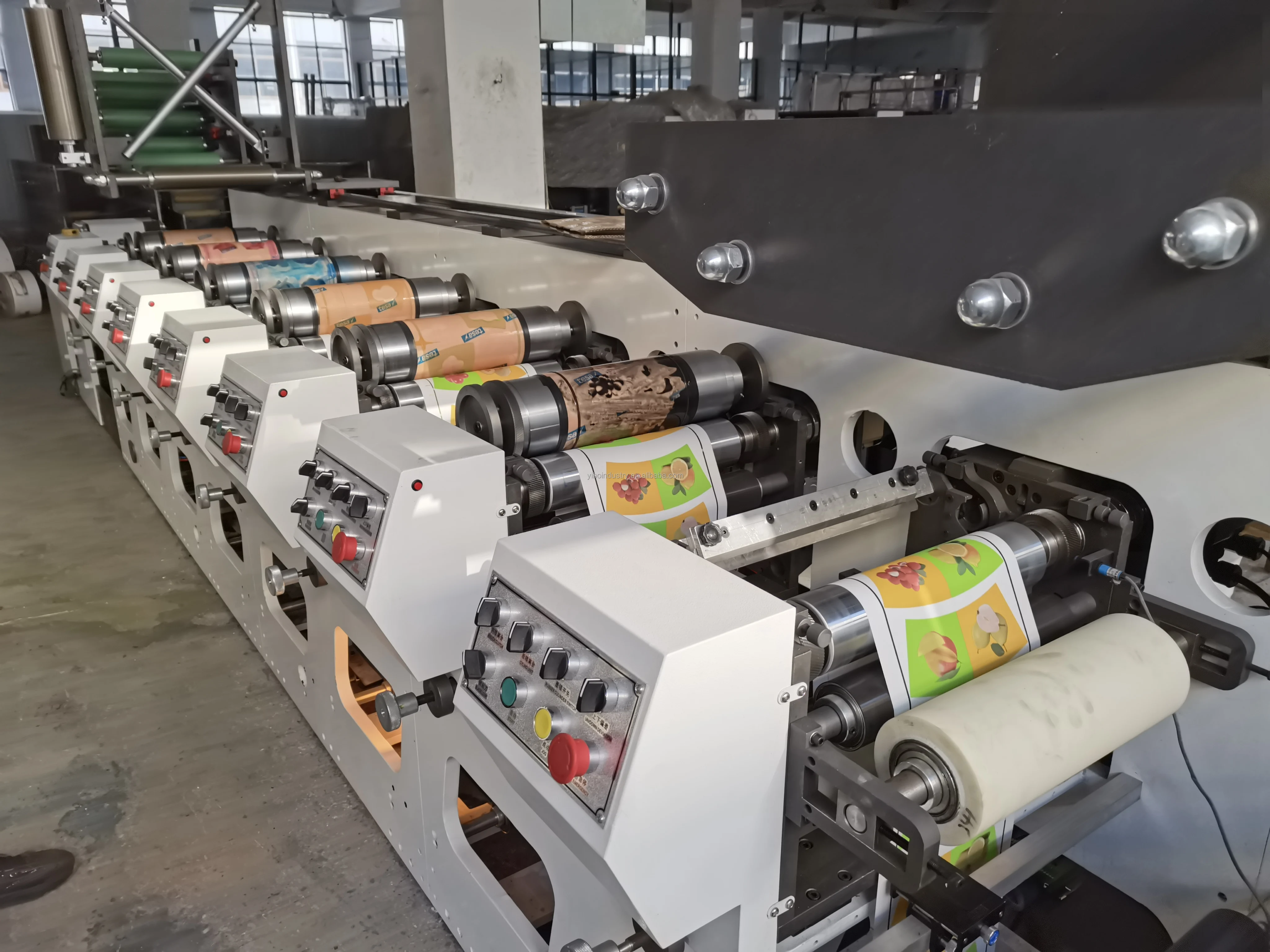 High Speed Foil PVC BOPP PE Label Paper CUP Plastic Film Bag 2 4 6 8 Colour Flexographic Flexo Printing Machine Price