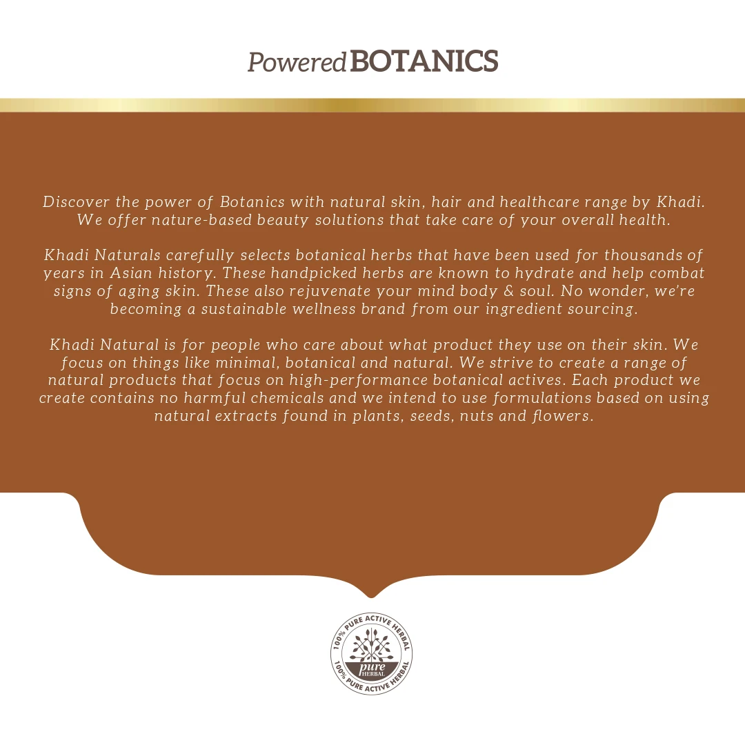 KHADI NATURAL Soy Protein Shampoo-Powered Botanics