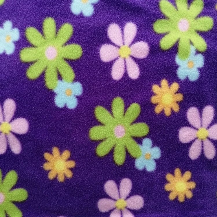 FDY матовая флисовая ткань, дешевая цена, напечатанная для одеяла