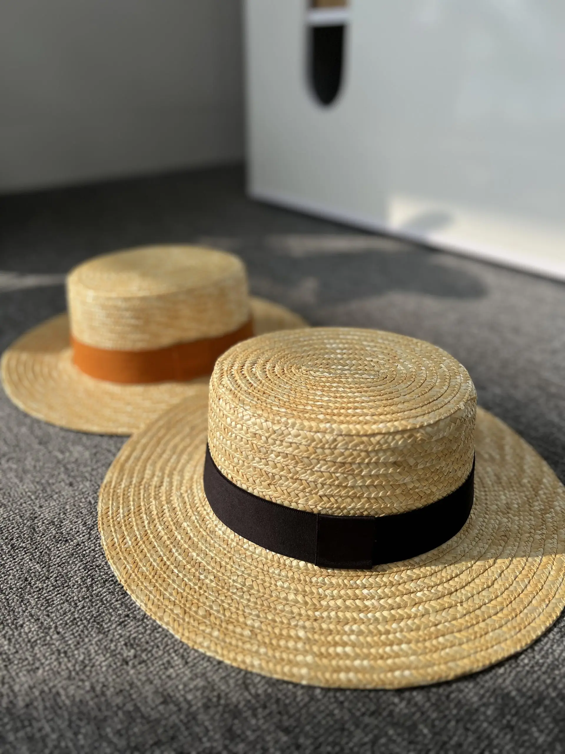 [HOT - DEAL] - Stylish Wheat Straw Hat/ Lightweight Wide-Brim Summer Hat for Women/ Great for Beach and Outdoor Wear from VN