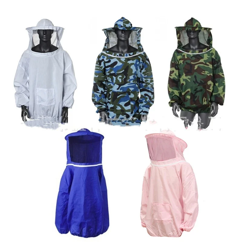 Professional Bee Veiled Shirt Beekeeping Beekeeper Suit Glove Ventilated Hood Outfit Backyard Bees Keeper Catcher Jacket Hoodies