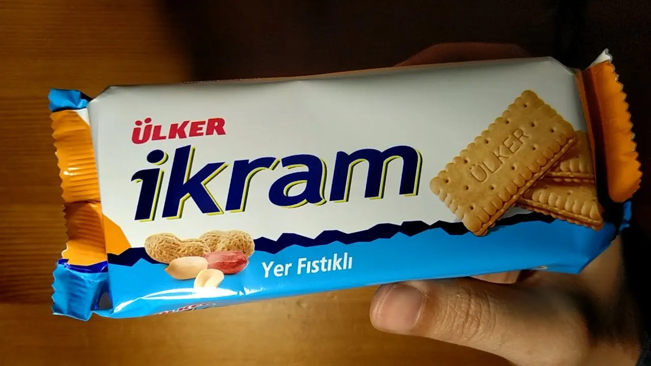 Ulker Ikram With PeanutsCream Biscuits 84 gr x 24 All Fresh Date and Quality Service From Turkey