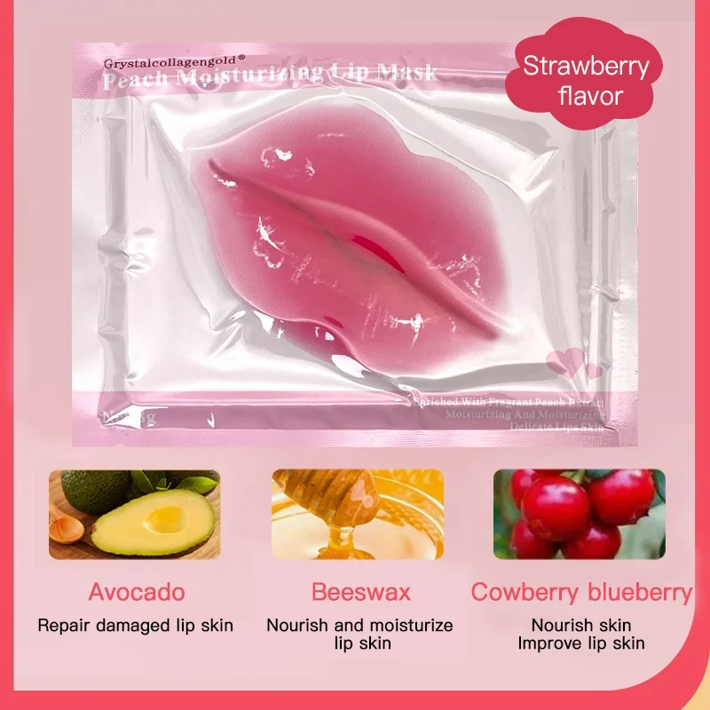 Custom Private Label Hydrogel Lip Mask Collagen Jelly Make Your Lip Kissable And Soft Patches For Dark Lips