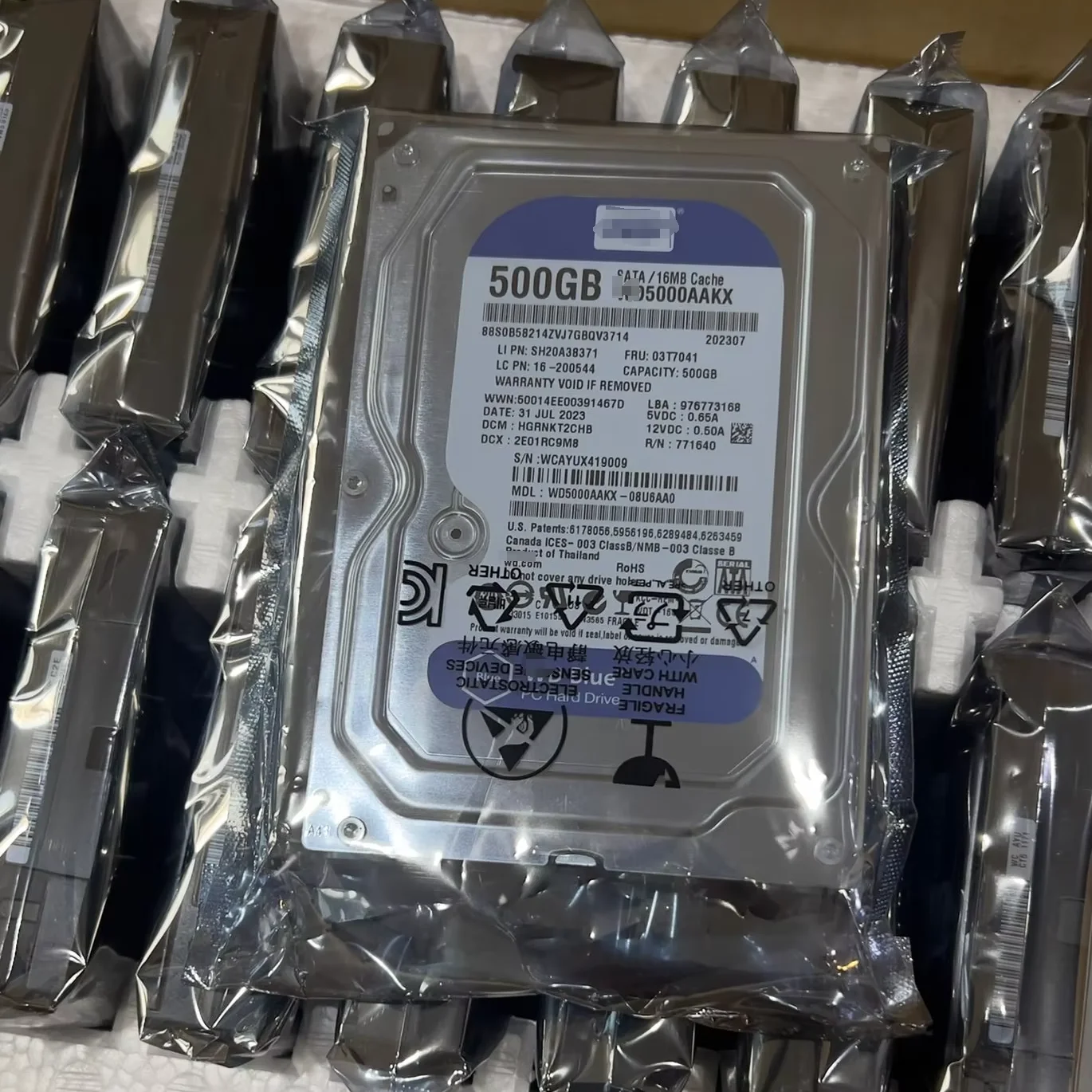 Purple Refurbished HDD 500G 1TB 2TB 3TB 4TB 6TB 8TB Used Video Recorder CCTV Monitoring Hard Drive Wholesale