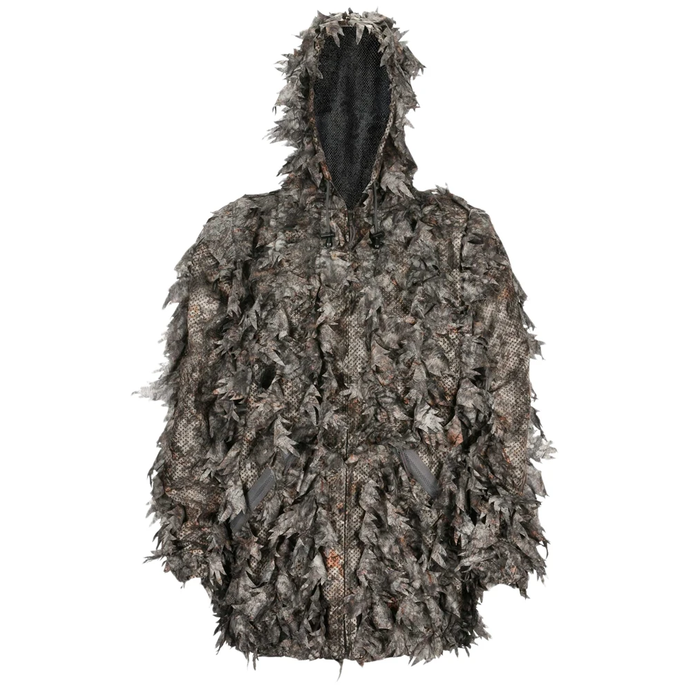Gilly Lightweight Breathable Camo Leafy Suit for Men Women Waterproof Hunting Ghillie Jacket Pants with Winter Heating Feature
