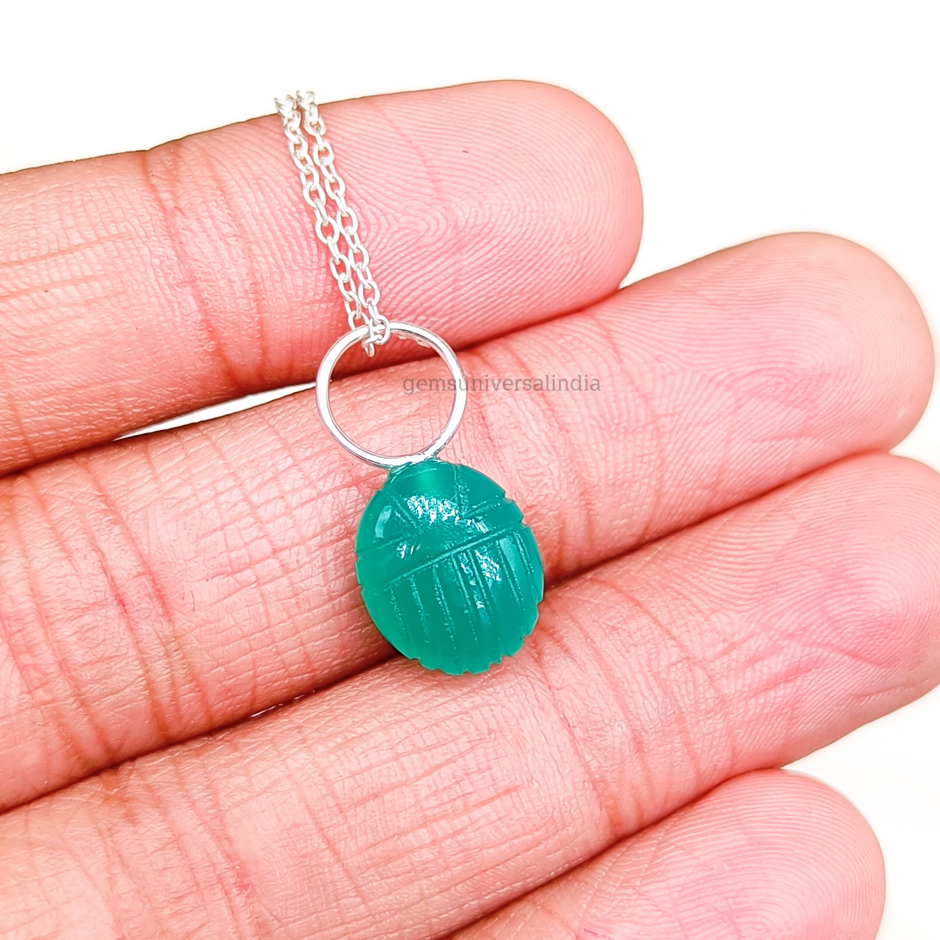 Green Onyx Scarab Pendant, Natural Onyx Scarab Carved Gemstone, Scarab Beads, Loose Hand Carved Bead Scarab Amulet Pendant SALE