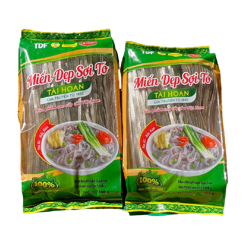 TAI HOAN Brand Name Traditional Flat Vermicelli/ Dried Noodles Bag 500 grams High Quality From Vietnam