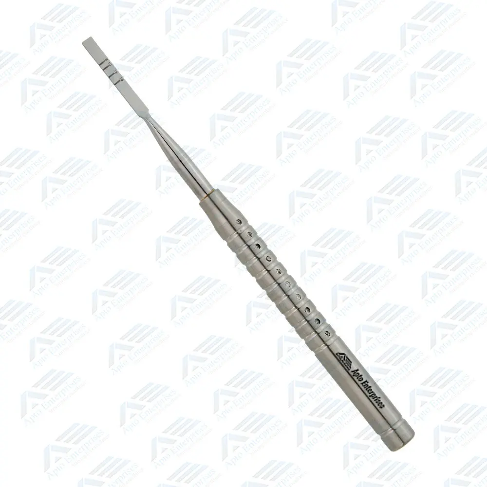 Ridge Split Bone Chisel 1mm Single Cut Having A Blade Thickness With Round Solid Handle Stainless Steel By Apto Enterprises